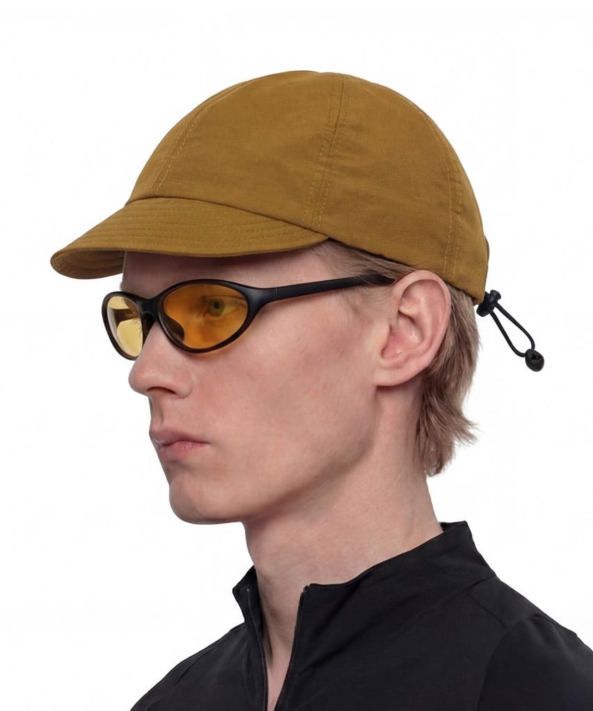 Yualeichi Uv Protection Short Brim String Ball Cap Lightweight Running Outdoor Urh - C - 001 - Supplex - C Pack - Mustard