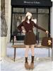 Women's Woolen Pleated High-Waisted Wide-Leg A-Line Shorts for Autumn/Winter 2026