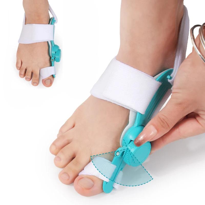 Adjustable Toe Corrector Unisex Bunion Foot Hallux Valgus Braces Rotatable Toe Separator Straightener for Left and Right Foot