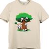 Panda T Shirt Cute Cartoon Animal Tree Graphic Playful Panda Design Tee