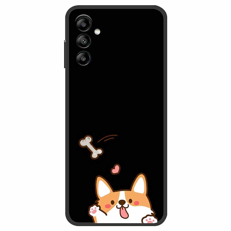 For Samsung Galaxy A14 4G 5G Case Animals TPU Soft Silicone Back Cover Phone Cases for Samsung A15 4G 5G SM-A145F Dog Cat Coque