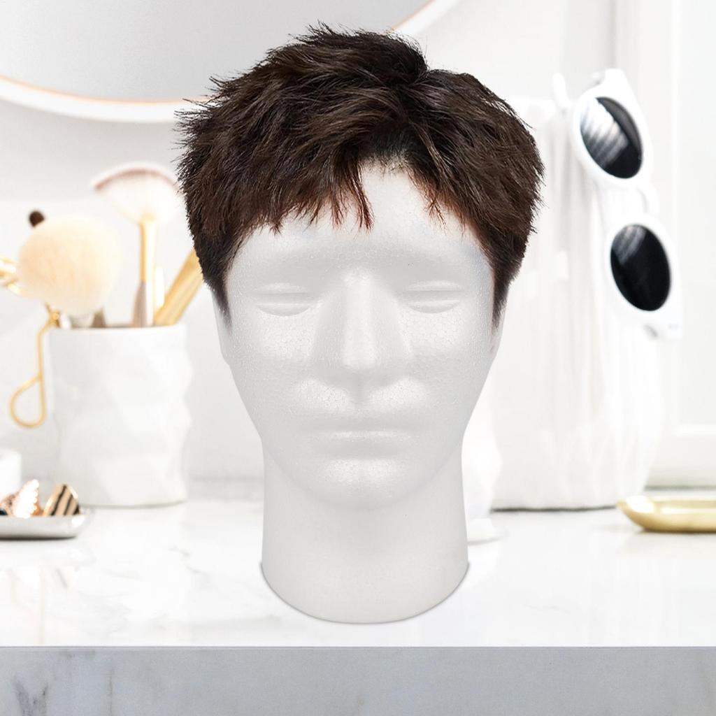Wig Head Foam Wig Hat Display Stand Cosmetics Professional Display Stand For Drying Salon Travel Hair Hats Styling Style