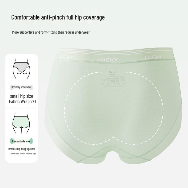 Mao Ren Women's Pure Cotton Antibacterial Briefs