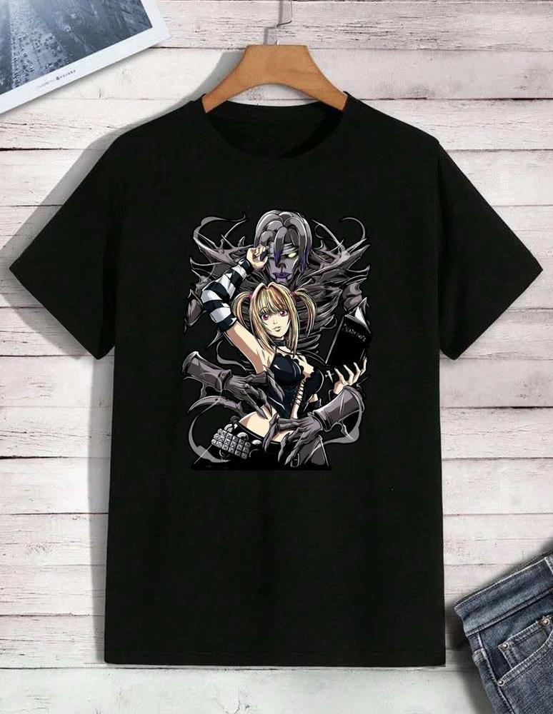 Anime Death Note Misa Aunisexe And Ryuk Shinigami Black TShirt Size S4xl S