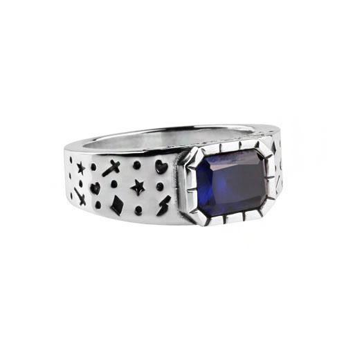 Anonymous Artisan Oldschool Dot Ring 2 -Blue