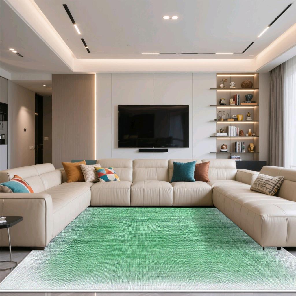 Modern Style Solid Color Living Room Home Rug Gradient Non-slip Cute Girl Room Decor Bedend Carpet Easy Clean Entrance Door Mat
