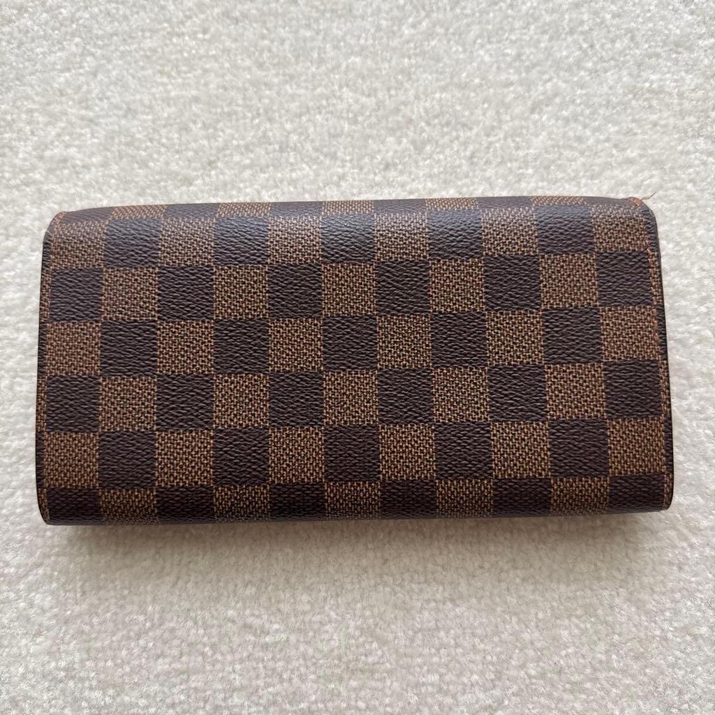 Used LOUIS VUITTON Damier Long Wallet