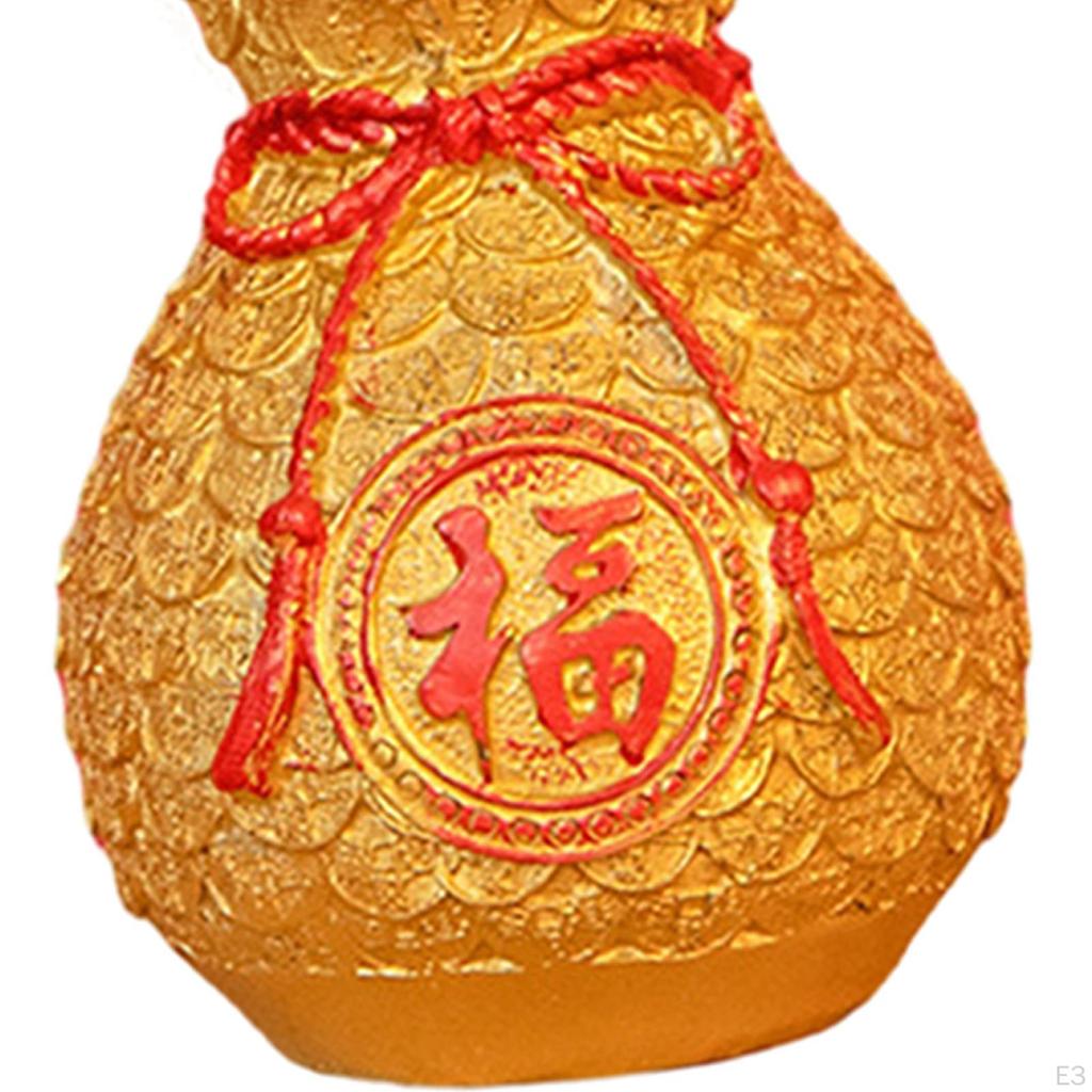 Chinese Year Blessing Vase with Resin Flower Pot