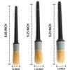 Detail Boars Hair Ultra Soft Car Detail Brushes Car Detailing Brush - Different Sizes NO Metal Brush Parts for Cleaning Interior Upholstery, Air Vents