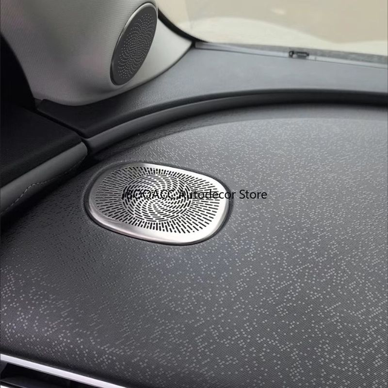 For Dongfeng Nammi 01 Speaker Cover Car Outlet Vent Dust Cover Stainless Steel Audio Horn Cover Guards Dashboard Trims Interior
