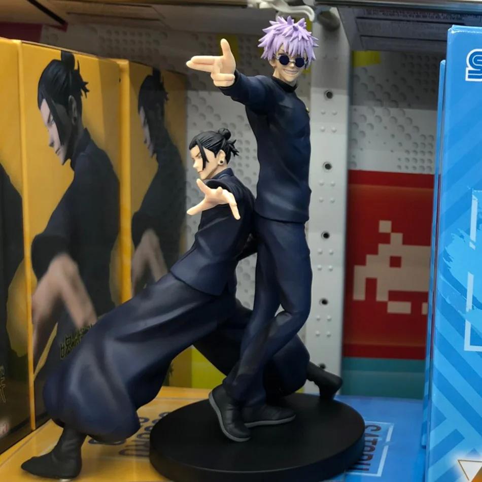 2 kinds 18cm Japanese Anime Jujutsu Kaisen Model Gojo Satoru Action Model PVC Figure Playthings Collectable Statue Standing Kids Present
