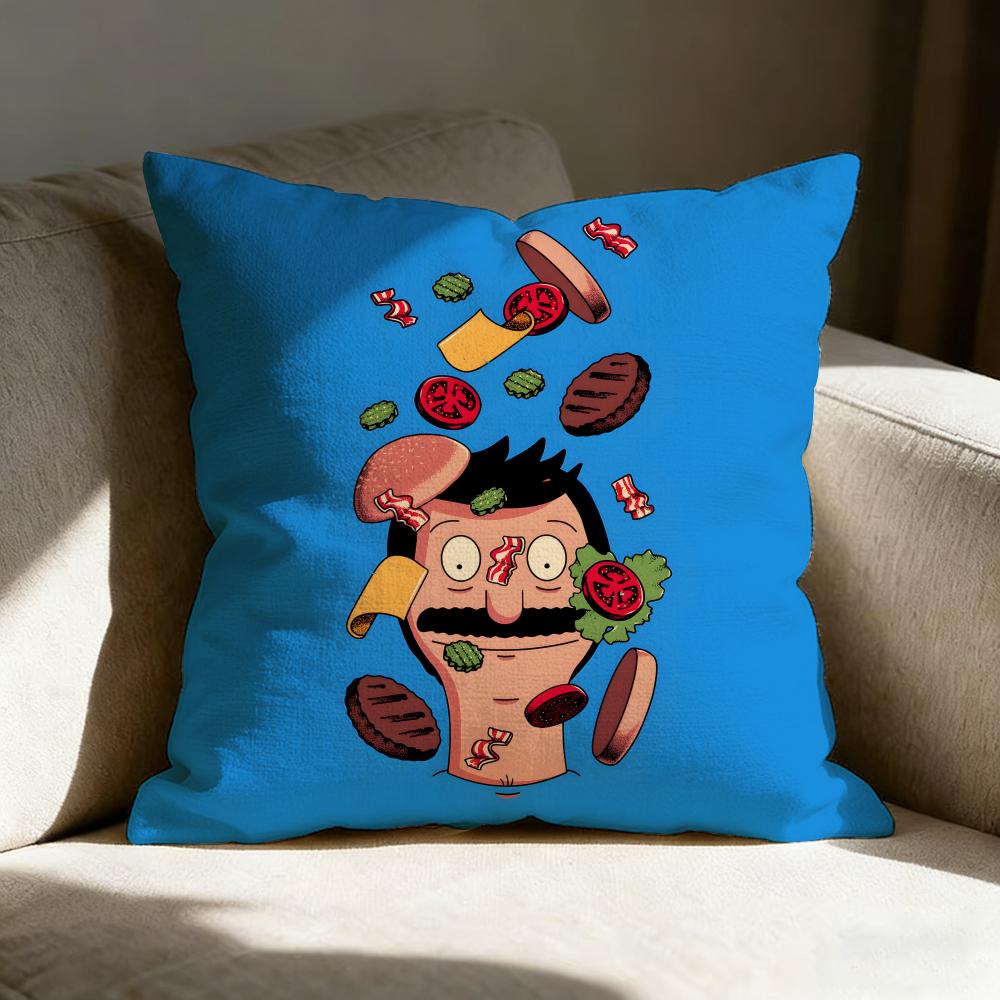 Bob's B-Burgers Anime Pillow Case Pillowcase, Double-sided Printed, Sofa Cushion, Bedroom Headboard Pillow