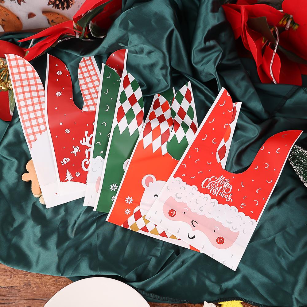 50KS Vánoční dárková taštička králičí uši