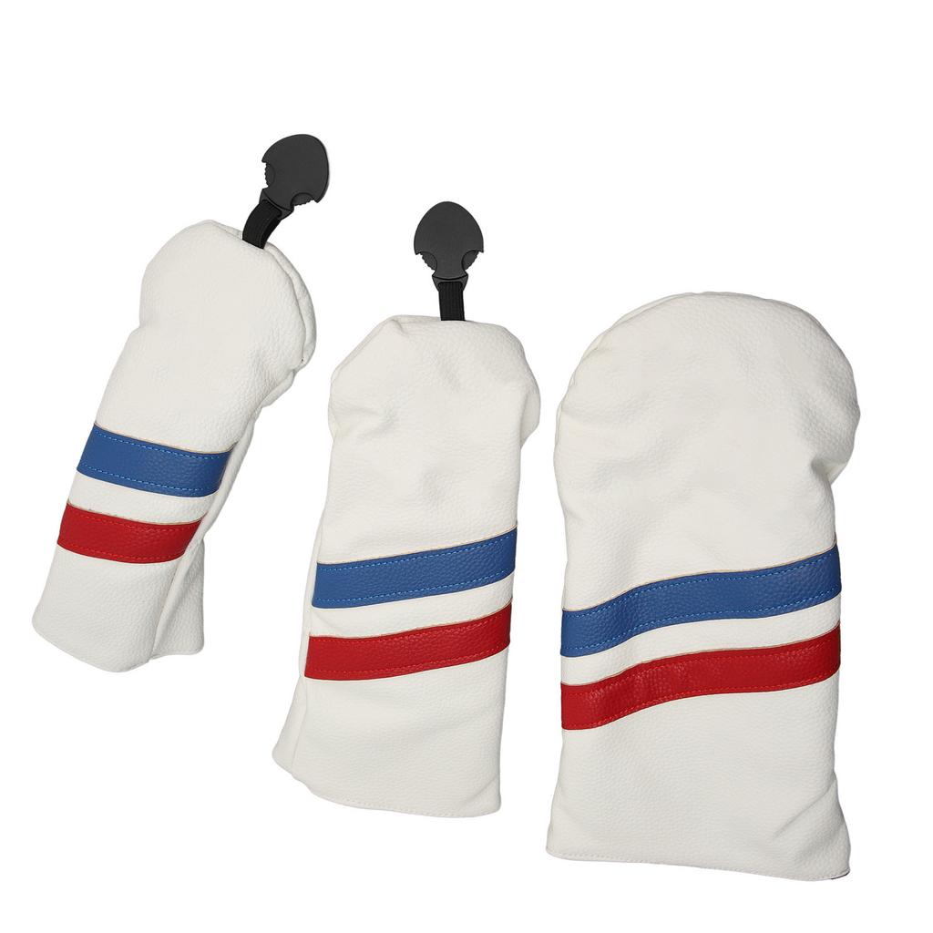 3PCS Golf Club Head Cover for Driver Fairway Woods Headcovers Golf Accessories Hybrid UT Head Covers Set