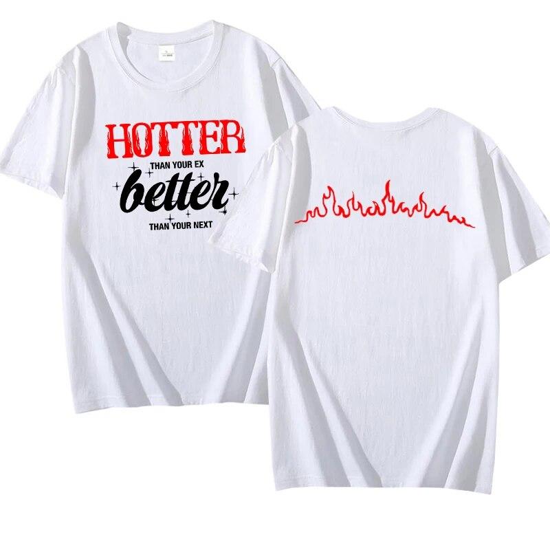 Hotter Than Your Ex T-Shirt Mädchen Kurzarm Kpop T-Shirt Gaphic Tees Koreanische Kleidung Frauen Streetwear Top Unisex