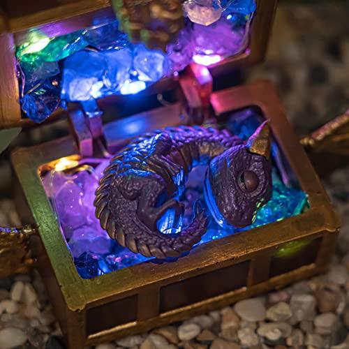 FUNSHOWCASE Treasure Chest Silicone Mold, Set of 2, Small Item Case/Storage Box with Metal Fittings, UV Resin Mold, Magic DIY Craft