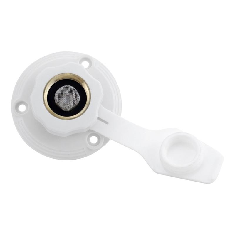 Flange Motorhomes Water Connection Inlet 3/4NH Female to 1/2 NPT Male with Check Valves Suitable for Campers Trailer