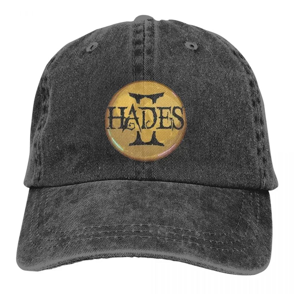 Casual Hades 2 Logo Baseball Cap Men Women Distressed Denim Dad Hat Death to Chronos Outdoor Activities Adjustable Fit Hats Cap
