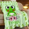 Red Mushroom Printed Blanket for Sofa Bed Travel Camping Living Room Office Conditioning Blanket for All Seasons Gifts