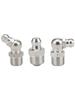 Stainless Steel 304 Grease Nipple Fittings: 45° Bent, 90° Straight Nozzle Assortment (6M, 8M, 10M, 12M).