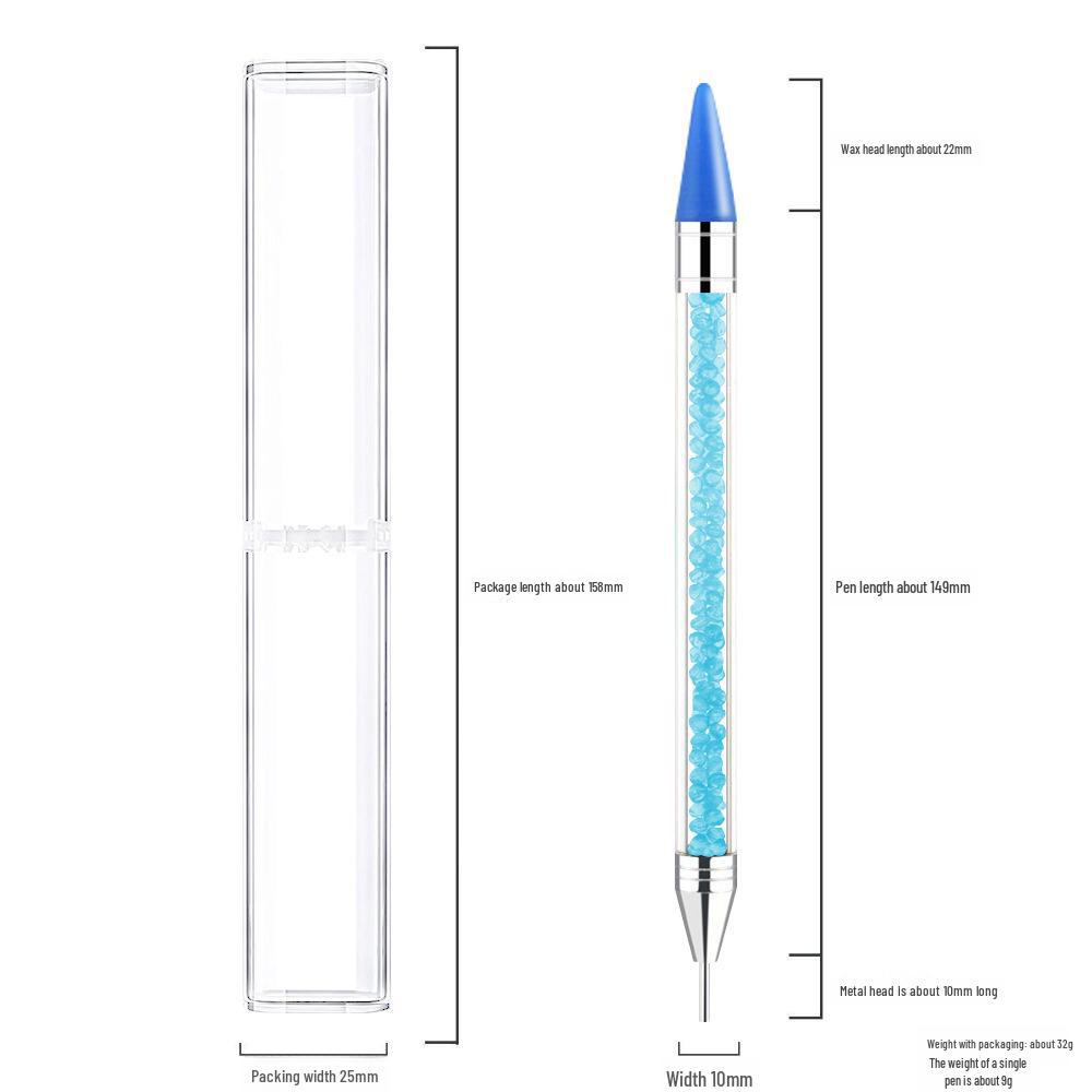 Acryl Doppelköpfiger Nail Art Stift: Multifunktionaler Wachsstift für Präzisionsbohrarbeiten