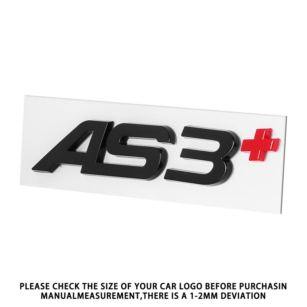 3D Aluminum For T01 AS3 AS4 AS5 AS6 AS7 AS8 AS3+ AS4+ AS5+ AS6+ AS7+ AS8+ Letters Emblem Car Rear Trunk Decoration Logo Sticker 01T