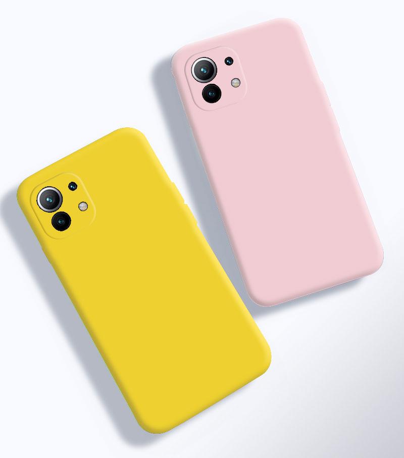 Płynne Silikonowe Etui na Telefon Dla Xiaomi Mi11 lite NE Mi 11 12 13 lite 11T 12T 13T Pro 5G Miękkie Wstrząsoodporne Etui