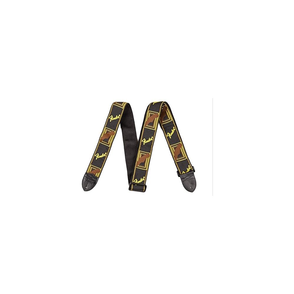 FENDER Guitar Strap BLACK/YELLOW/BROWN MONO STRAP [Parallel Import]