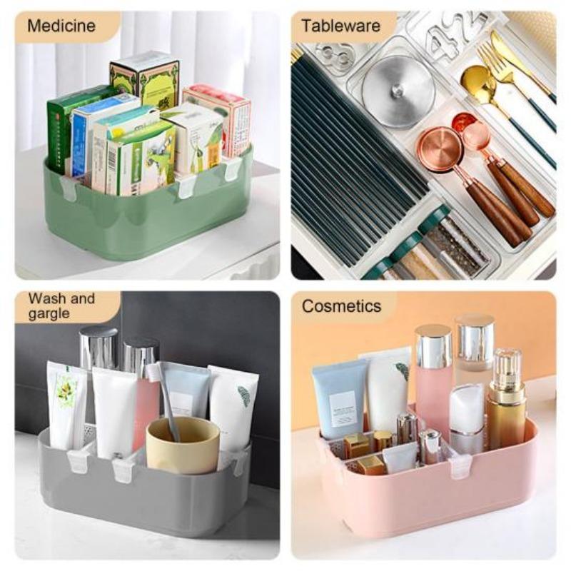 4 bucăți/set Separatoare pentru rafturi frigider fără perforare Separatoare reglabile pentru cămară Robuste, economisind spațiu