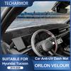 Dashboardhoes Zonnescherm voor Hyundai Tucson 2015-2026 Anti-Reflectie UV-Bescherming Pad Interieurlijst