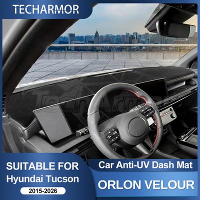 Parasol para Cubierta del Tablero para Hyundai Tucson 2015-2026 Almohadilla Antideslumbrante con Protección UV Moldura Interior