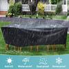 Various Sizes Outdoor Garden Patio Large Round Waterproof Furniture Protector Table Chair Set Dust Furniture Cover