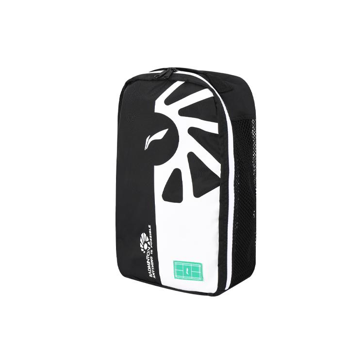 New LiNing Polyester Shoe Bag Storage Box Regular Unisex Black White ABLS029-1