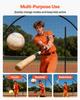 Baseball Batting Cage, 3660 x 3100 x 2330mm Freestanding Portable Batting Cage, Hitting Cages with 4-Ply Knotless Polyester & Pitching Machine