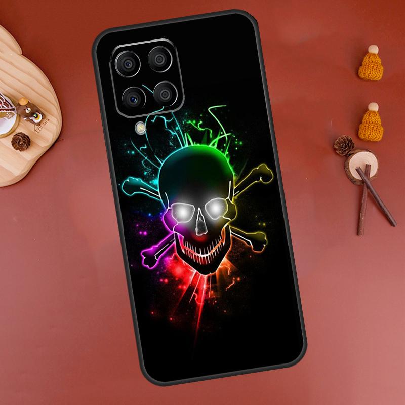 Cool Spooky Skull Face Case For Samsung Galaxy M33 M21 M31 M16 M36 M56 M53 M13 M12 M32 M52 M15 M55 M14 M35 M34 M54