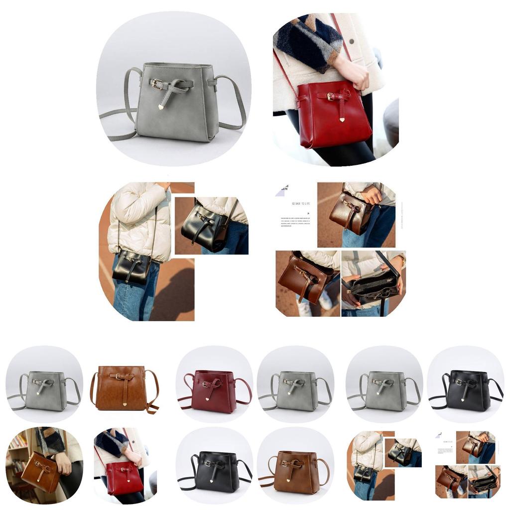 Stylish Red Pu Small Shoulder Bag For Women With Simple Korean Design And Soft Texture