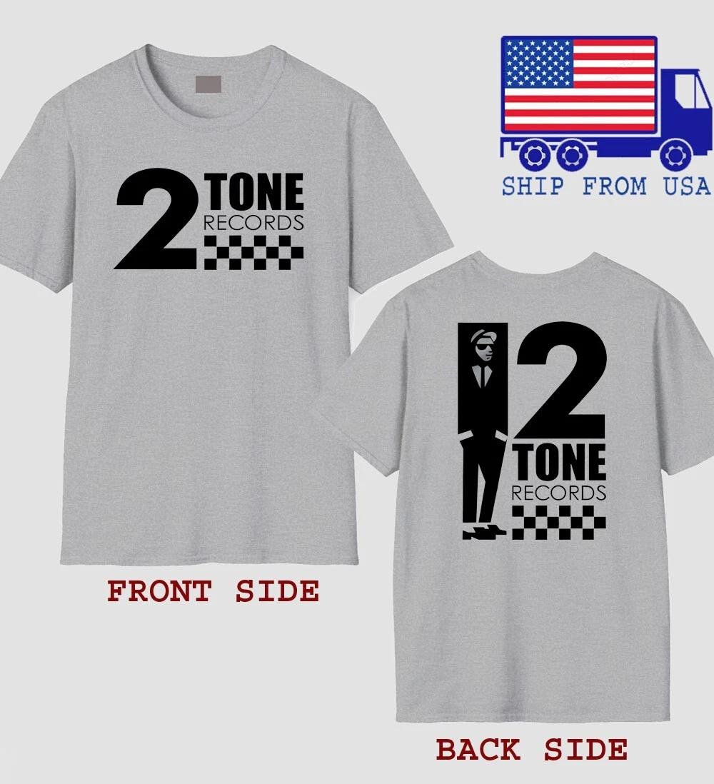 Two Tone 2 Tone Records The Specials Men s Grey Size S-5XL S