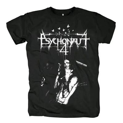 חולצת טי Psychonaut4 חולצת טי להקת Black Metal לגברים הדפס דוגמה מצחיקה כותנה חולצת טי Harajuku Streetwear חולצת טי עליוניות ביגוד יוניסקס#צבע(3)