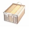 Stackable Textile Drawer Transparent Lid Stackable Sliding Container Foldable Particlesproof for Students, Families, Bedroom