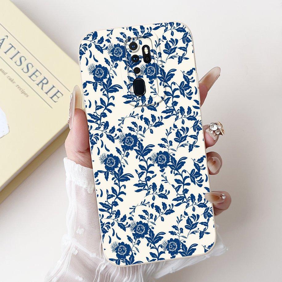 Case For OPPO A9 2020 Cover A5 2020 Coque CPH1937 CPH1959 Capa Fashion Flower Painted Shockproof Bumper For OPPO A11 A11X Fundas
