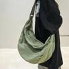 Jednofarebné plátené dámske crossbody tašky pre ženy Veľkokapacitná nákupná taška Messenger Študentská taška cez rameno Unisex školská taška