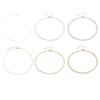 18K Gold-Plated Stainless Steel Multi-Layer Chain Necklace with Side Clasp for Women
