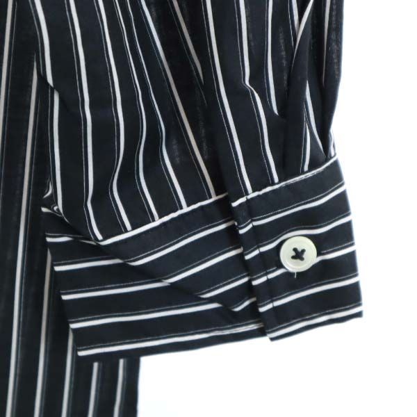 Unused VAST222 19ss Made In Japan Stripe Long Sleeve Shirt 2 Black Men's Used