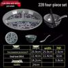 Melamine Tableware: 3, 4, and 6-Compartment Plates and Bowls for School Cafeterias