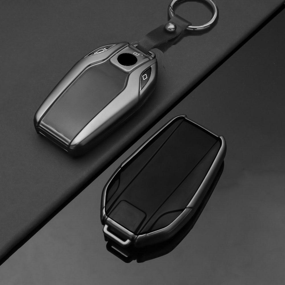 Grey Tpu Key Case For Bmw G30 G12 G11 G32 G31 5 7 Series I8 I12 I15 G01 X3 X4 G02 G05 X5 G07 X7 Accessories Led Display