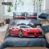 Home Textiles Luxury 3D Racing Car Print 2/3Pcs Comfortable Duvet Cover PillowCase Bedding Set Queen and King EU/US/AU Size