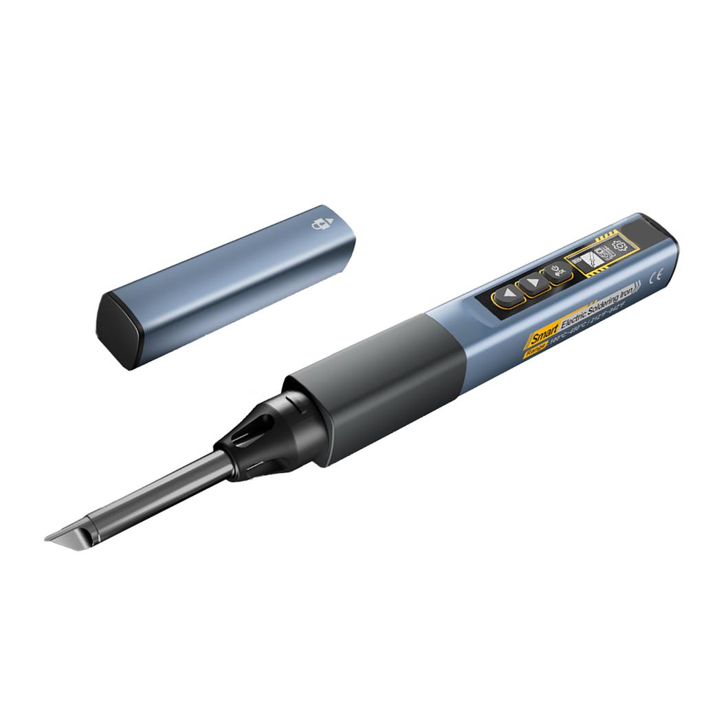 2 In 1 Portable Soldering Iron Kit with OLED Display, Fast Heating and Adjustable Temperature, Auto Shutoff, Includes