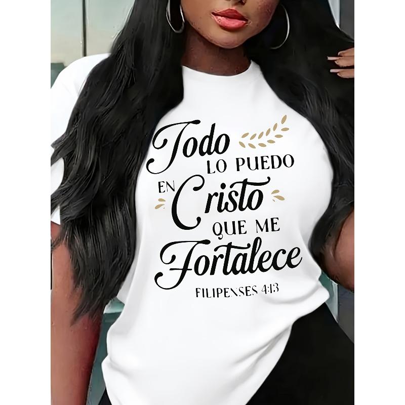 

Printed Pattern, Casual Crew Neck T-Shirt, Spring Summer, Casual Women s Top, Fashion Women s Top, Short Crop, Outing Beach, Local Warehouse S белый