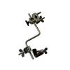 Metal Drum Hardware Joining Bracket for Kick Drum Mounting, Adjustable Clamp Rod with Threaded Wing Fasteners for Practice Rooms, Lessons and Show