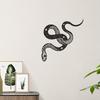 Black Gold Gothic Serpent Wall Decor, Snake Symbol Metal Art, Intricate Star Pattern Hanging Ornament for Dark Farmhouse Themed Party